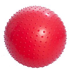 М-165 Мяч для занятий лечебной физкультурой (массажный, с насосом, 65см., красный)