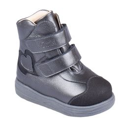 TW-525 (цв.8-серый металлик, 23) Ботинки (станд.задн., натур.мех, съемн.стелька)