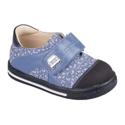 TW-410 (цв.3-черно-голубой, 21) Полуботинки (натур.кожа)