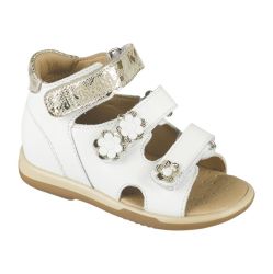 TW-138 (цв.17-бело-золотой, 21) Сандалеты ортопедические малосложные