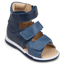 TW-179 (цв.10-синий/джинс) Туфли (Три ремня на велкро (липучке))