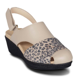 DTD-202 (цв.7-леопард) Туфли летние открытые (Ремни на велкро)