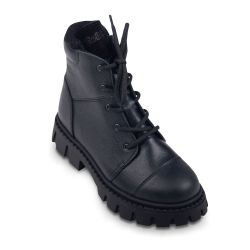 TW-564 (цв.1-черный) Ботинки (шнурки и молния)