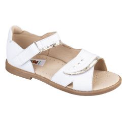 TW-136 (цв.2-бело-золотой, 31) Туфли (откр.нос,натур.кожа)