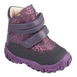 TW-521 (цв.13-бордовый леопард, 22) Ботинки (станд.задн., шерст.мех, съемн.стелька)