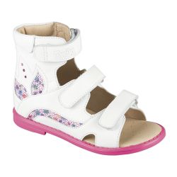TW-176 (цв.8-бело-малиновый , 26) Сандалеты ортопедические малосложные