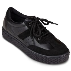 TW-448 (цв.3-черный) Полуботинки спортивные (текстиль)