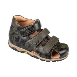 TW-231 (цв.12-зеленый камуфляж, 26) Туфли (закр.нос,натур.кожа,съемн.стелька)